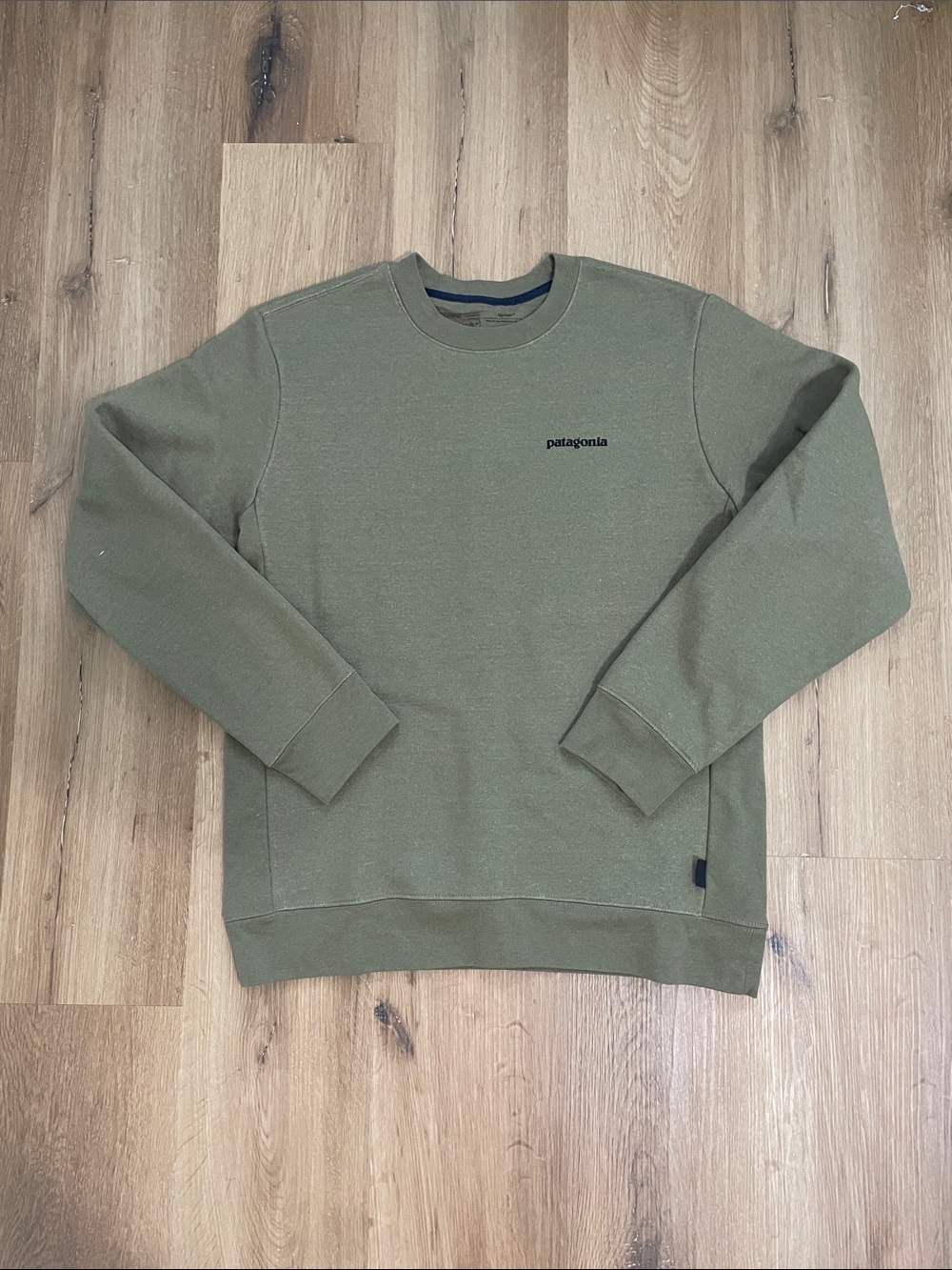 Patagonia Olive Green Men's Crewneck Sweatshirt